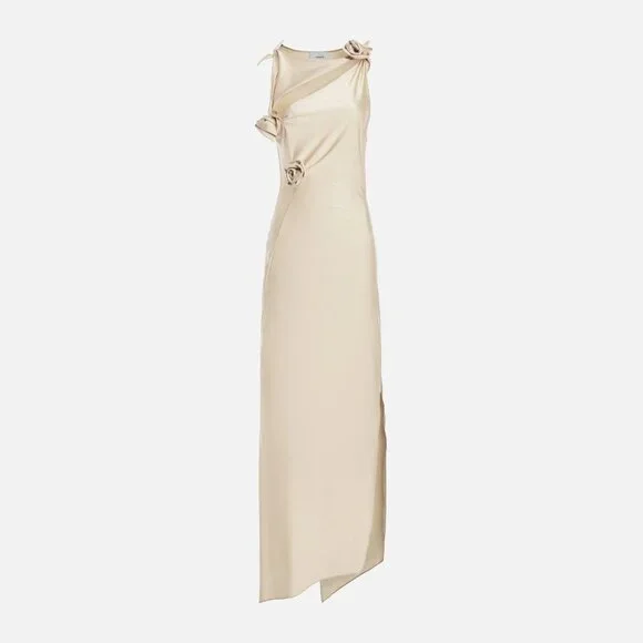 Coperni Gold Asymmetrical Gown with Slit - Picture 11 of 16